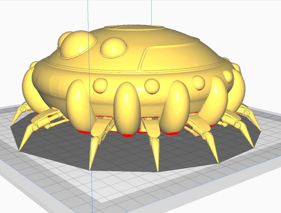 King Cold Spaceship 3D Model 3D print model_2