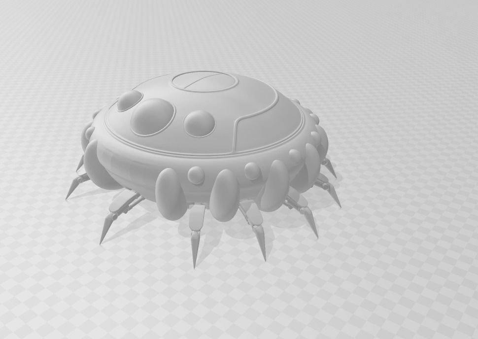 King Cold Spaceship 3D Model 3D print model_1