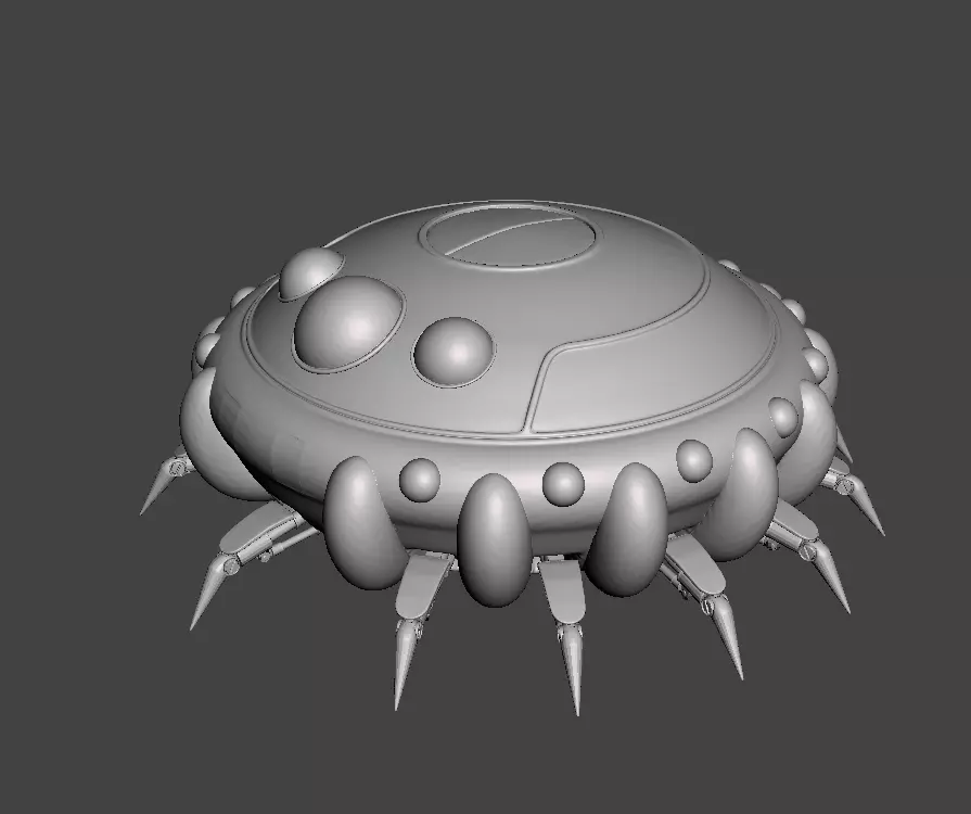 King Cold Spaceship 3D Model 3D print model_0