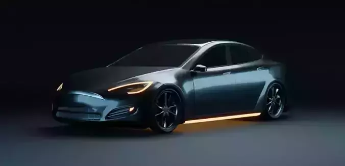 Tesla Car 3d