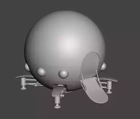 Capsule Corporation Spaceship 3D Model