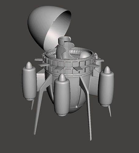 Trunks Time Machine 3D Model 3D print model