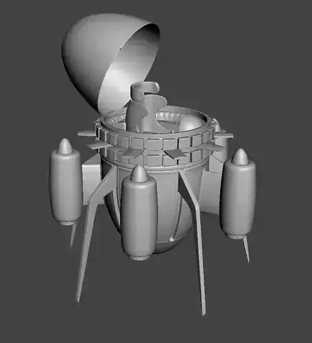 Trunks Time Machine 3D Model 3D print model