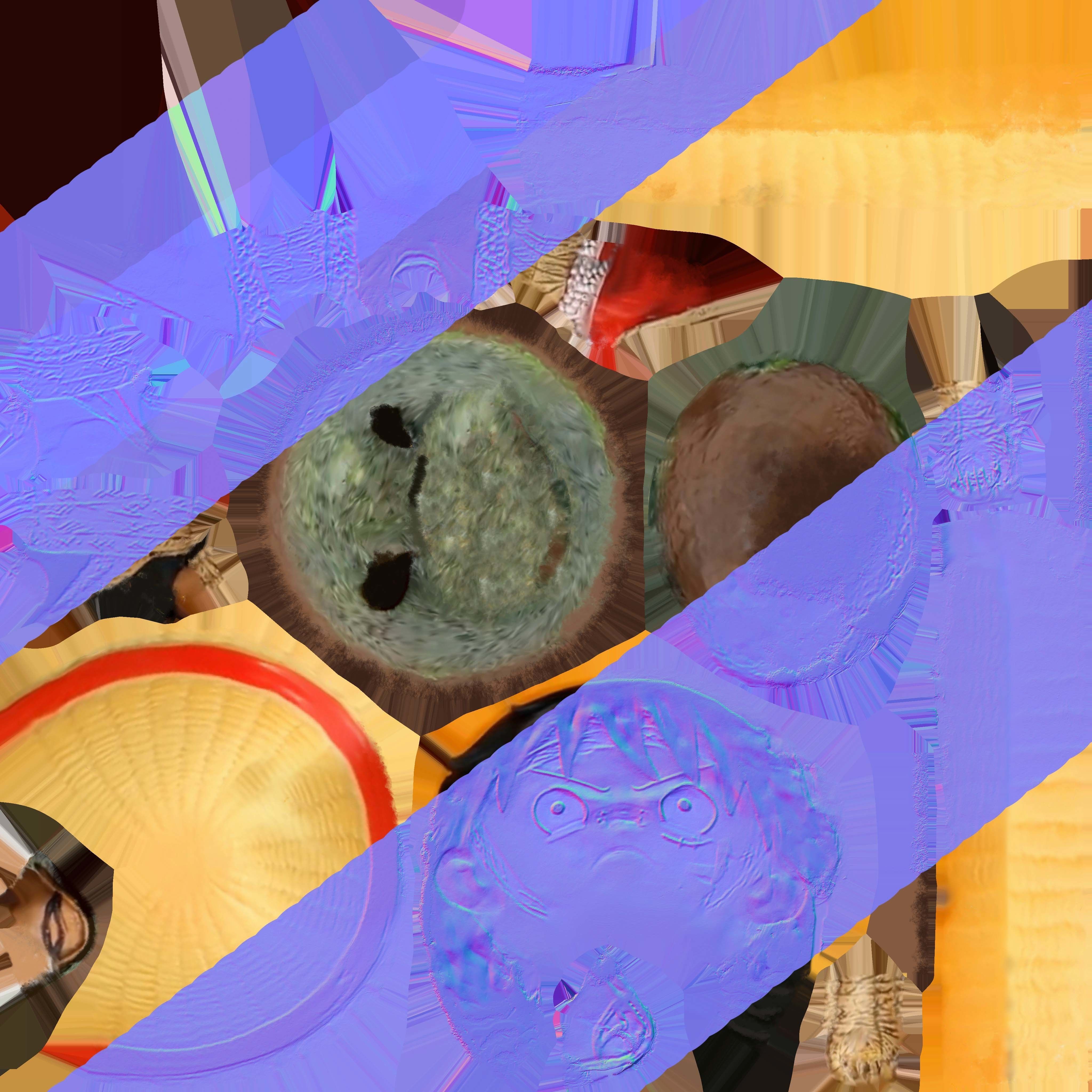 Luffy Small Figure Low-poly 3D model_5