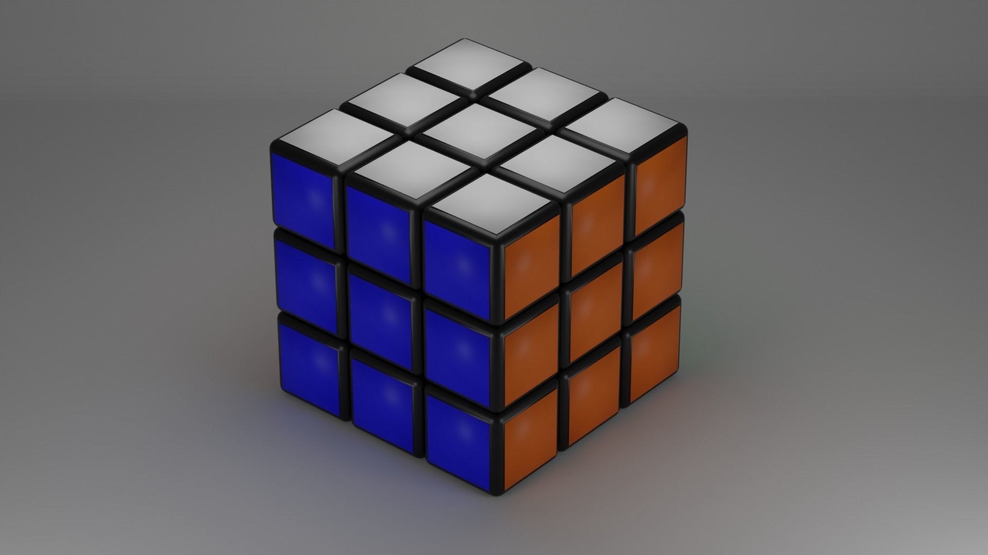 Rubiks cube Low-poly 3D model Free low-poly 3D model_2