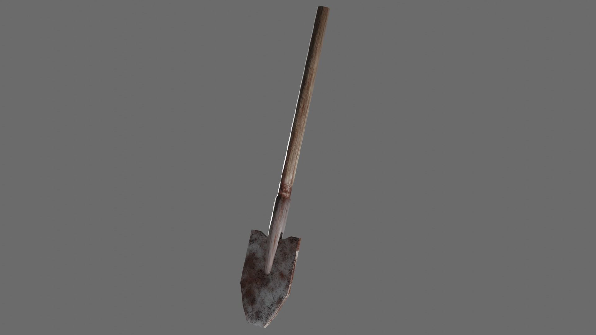 Shovel Free low-poly 3D model_1