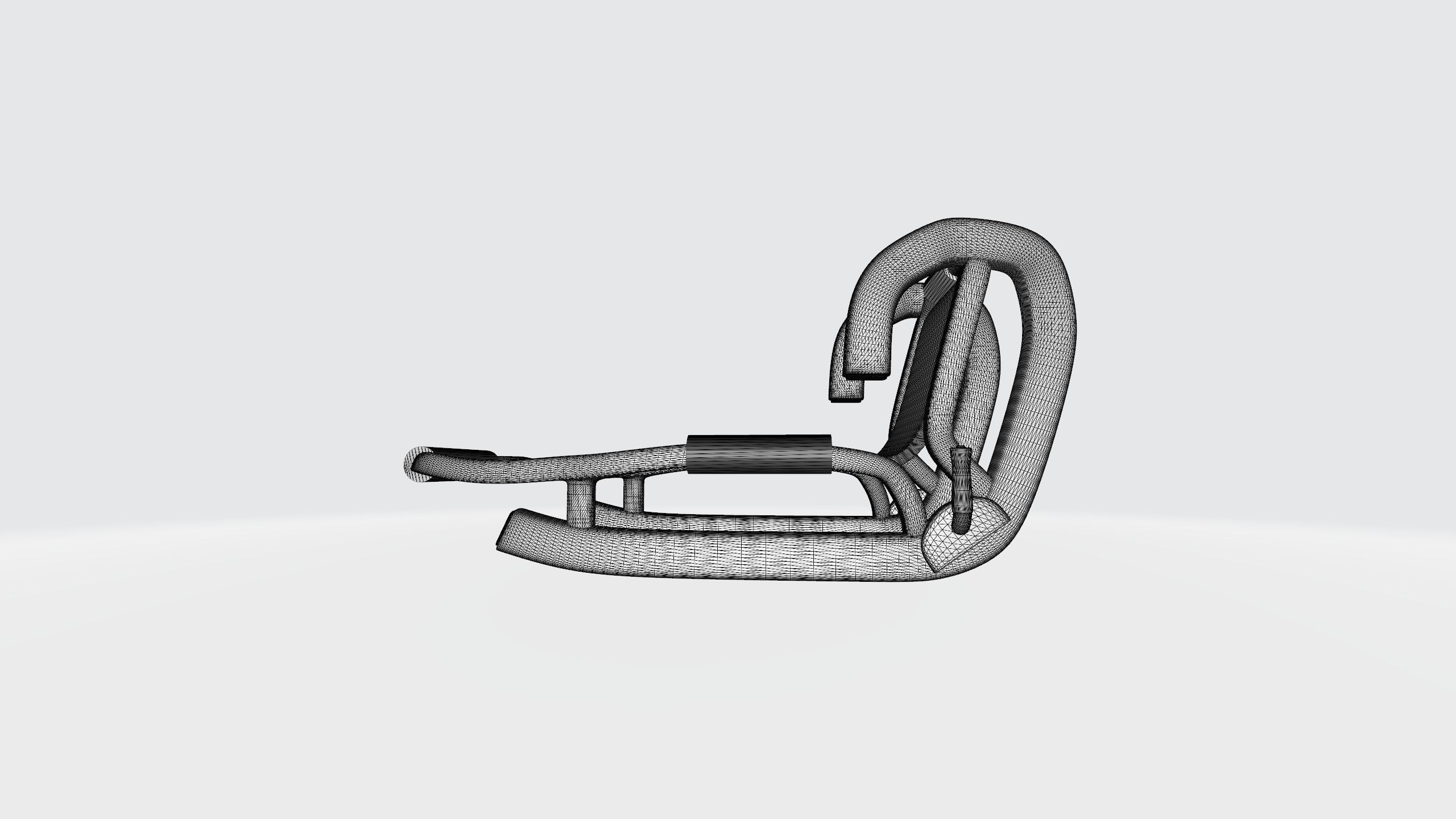 Sledge chair 3D print model_5