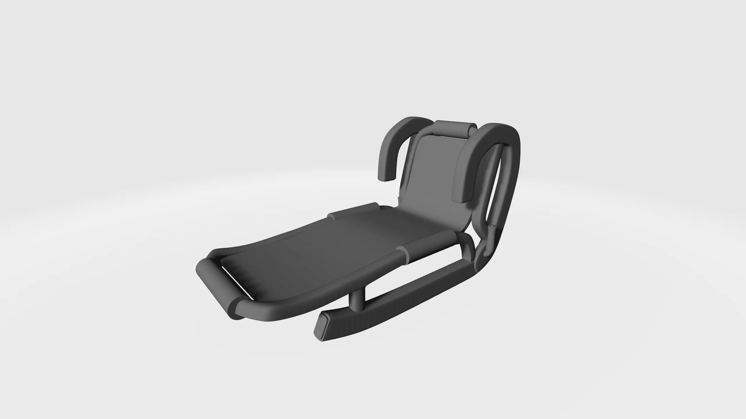 Sledge chair 3D print model_0