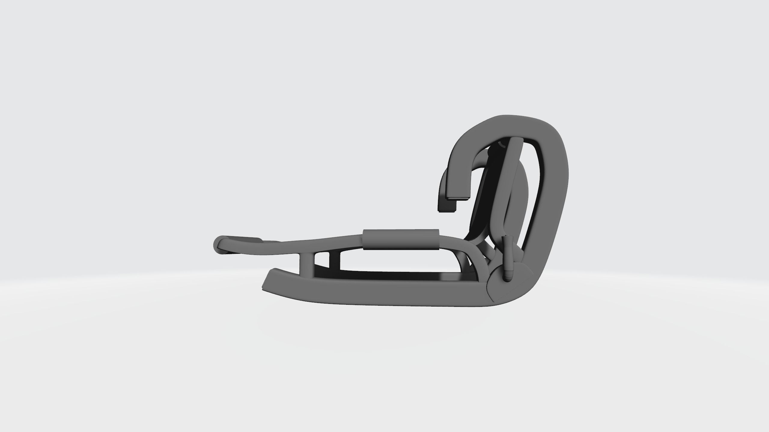 Sledge chair 3D print model_2