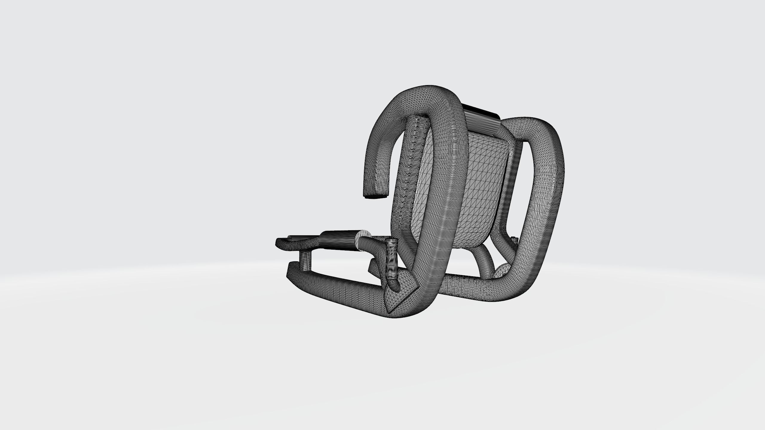 Sledge chair 3D print model_4