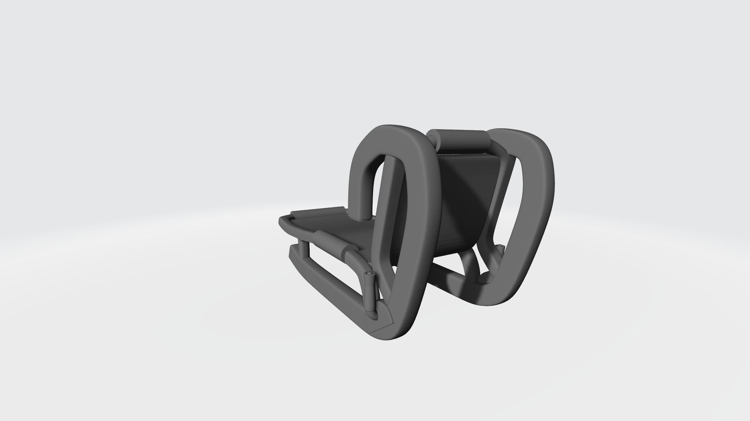Sledge chair 3D print model_1