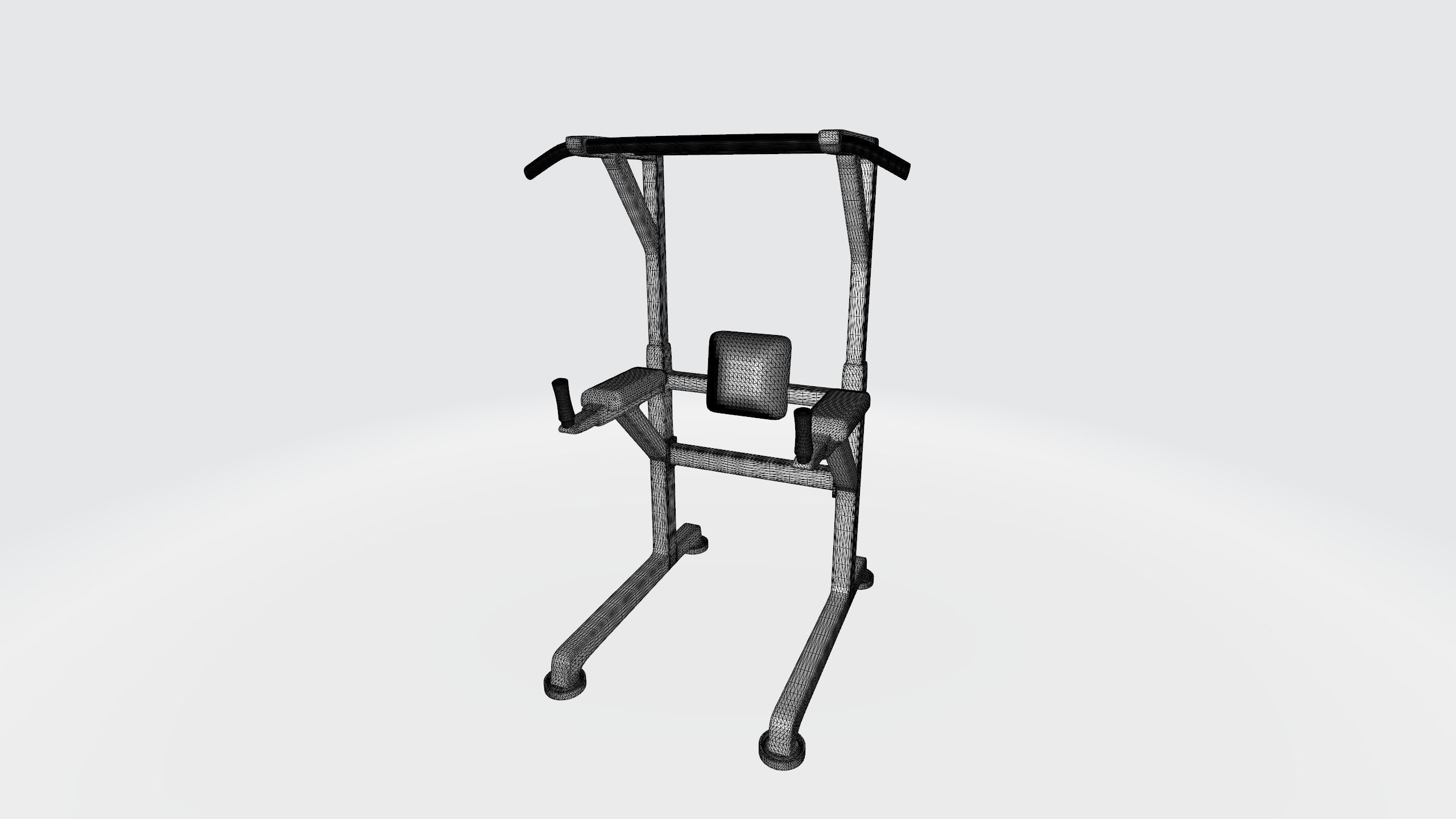 Horizontal bar 3D print model_3