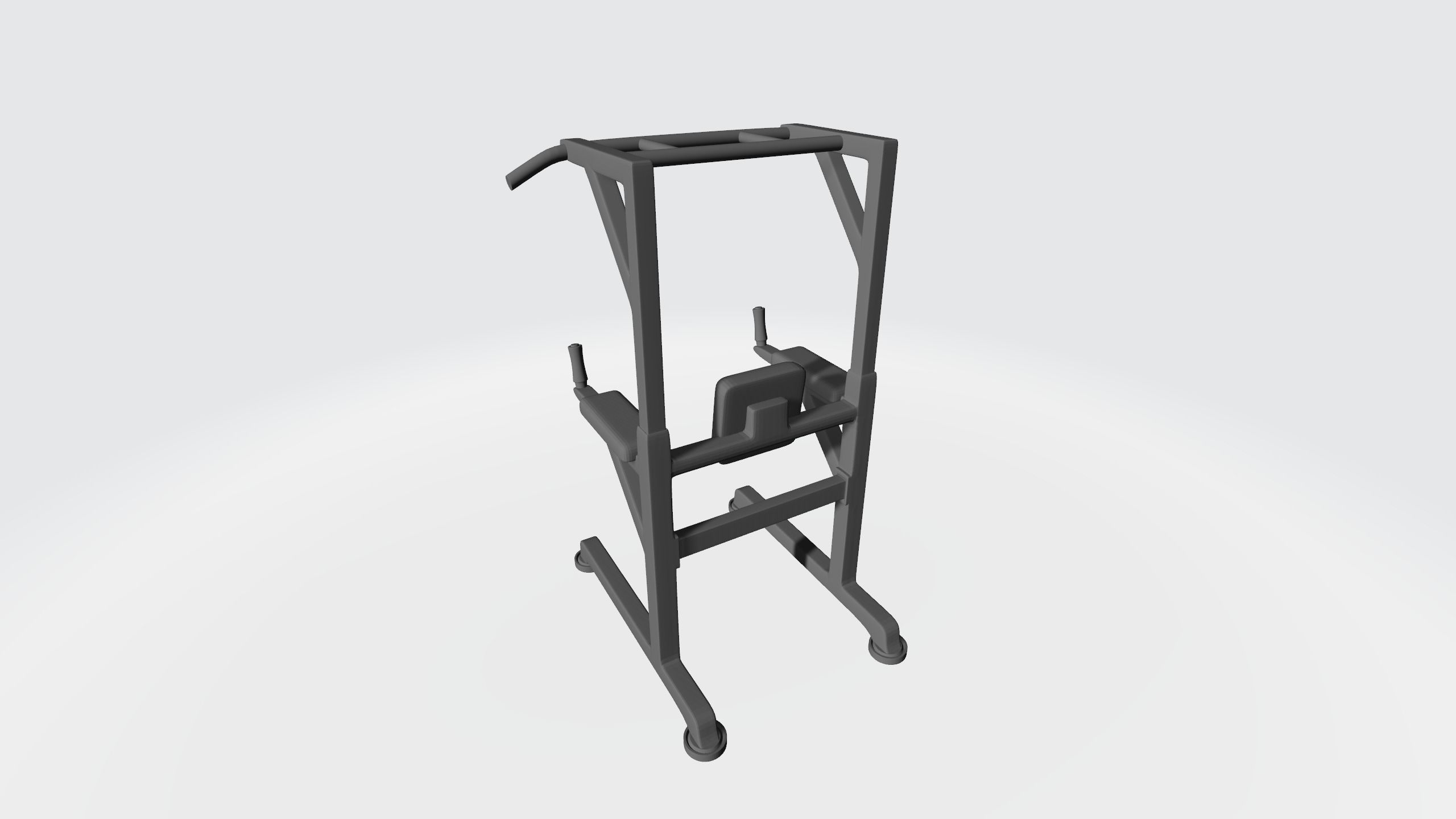 Horizontal bar 3D print model_1