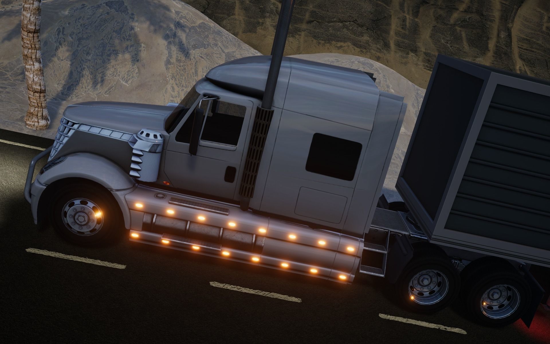 American Truck 2 and upgrades - Mobile Asset Low-poly 3D model_20