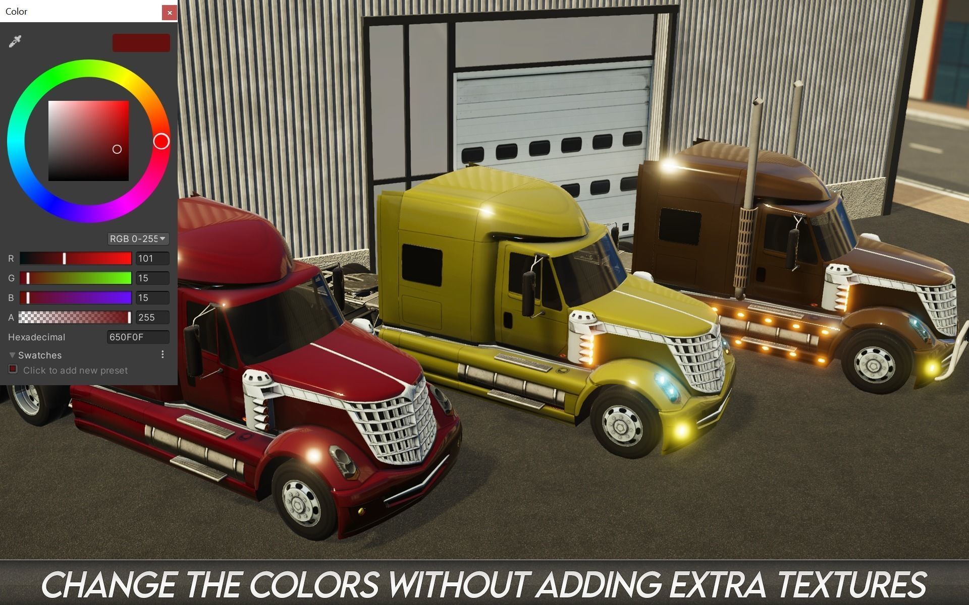 American Truck 2 and upgrades - Mobile Asset Low-poly 3D model_22