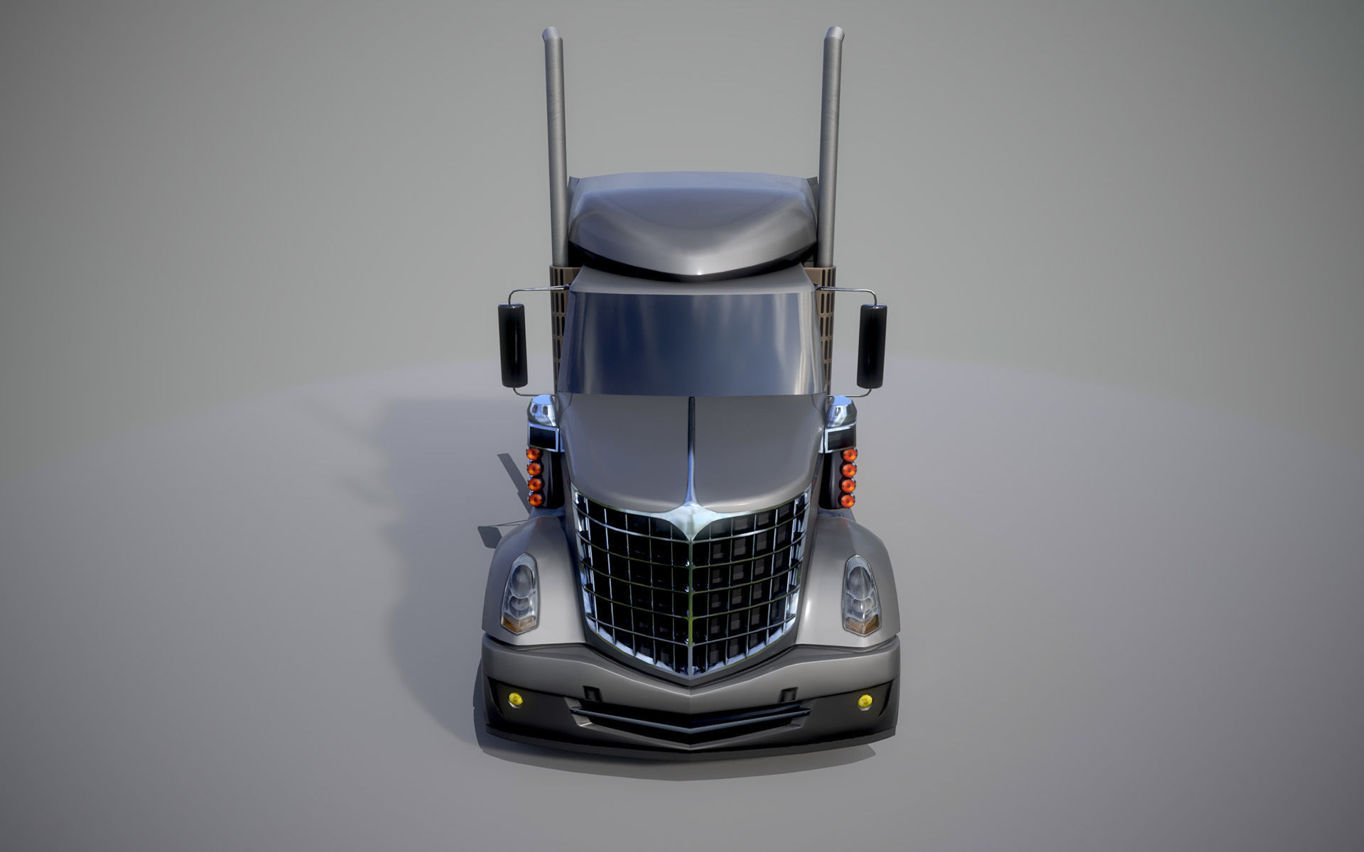American Truck 2 and upgrades - Mobile Asset Low-poly 3D model_1
