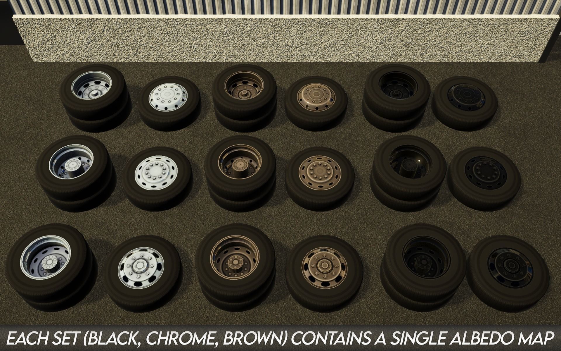 American Truck 2 and upgrades - Mobile Asset Low-poly 3D model_23