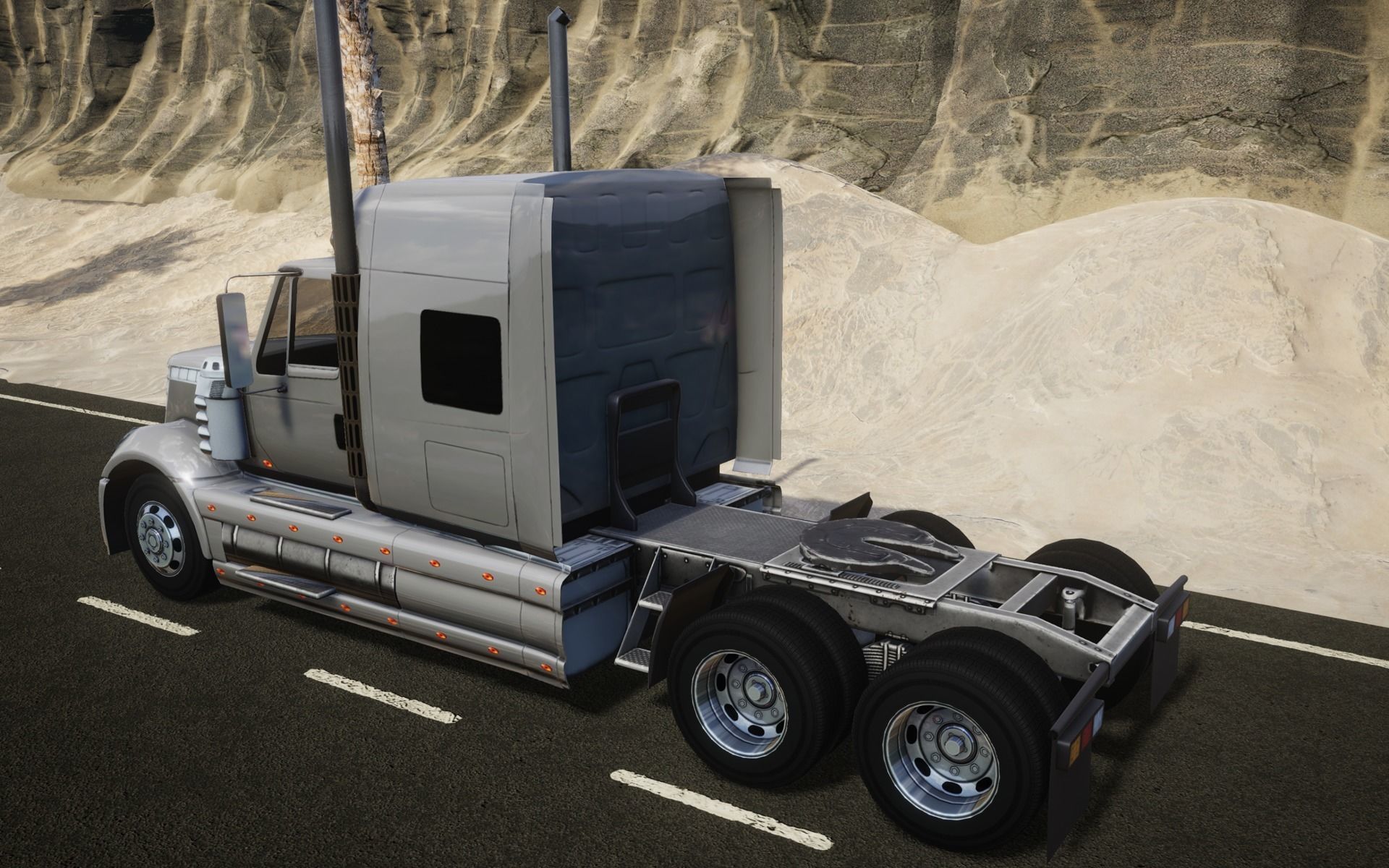 American Truck 2 and upgrades - Mobile Asset Low-poly 3D model_15