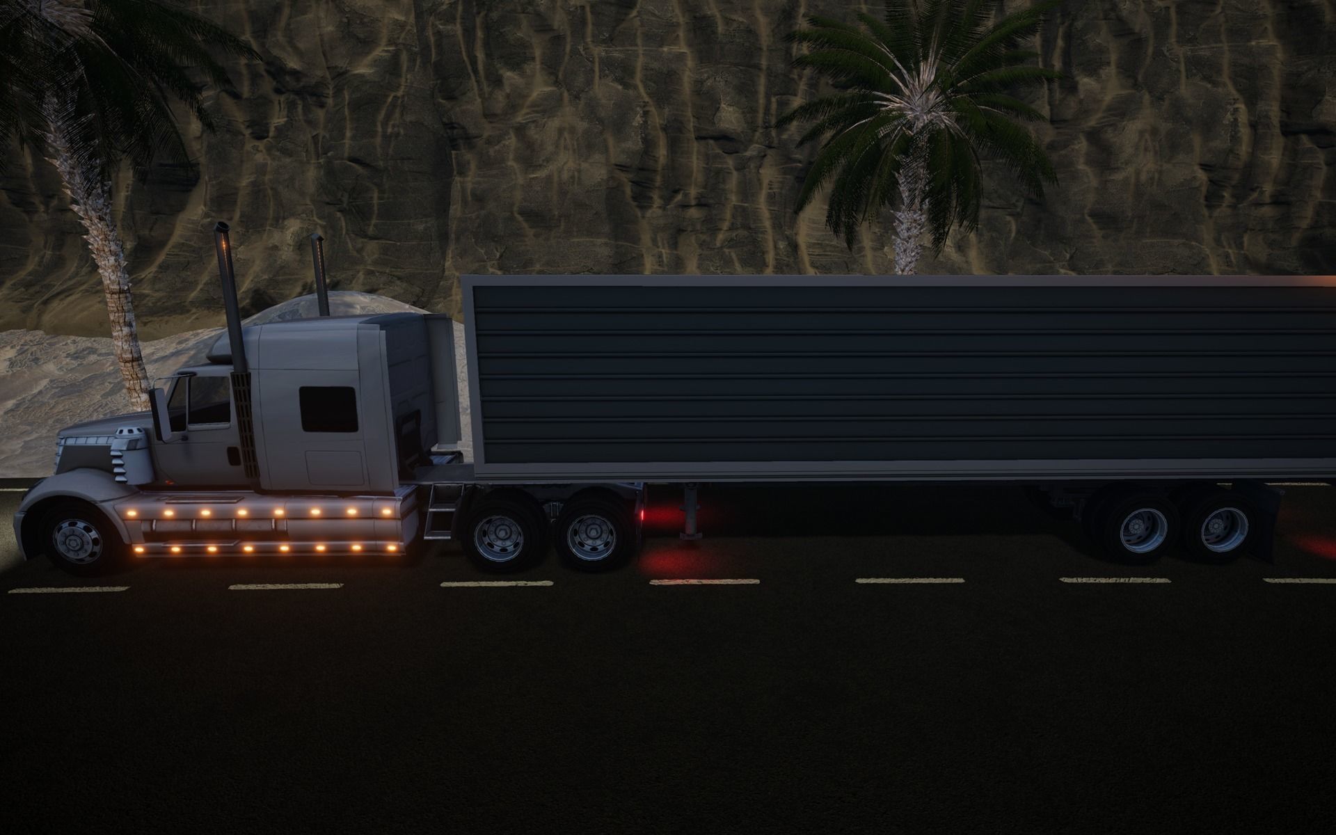 American Truck 2 and upgrades - Mobile Asset Low-poly 3D model_18