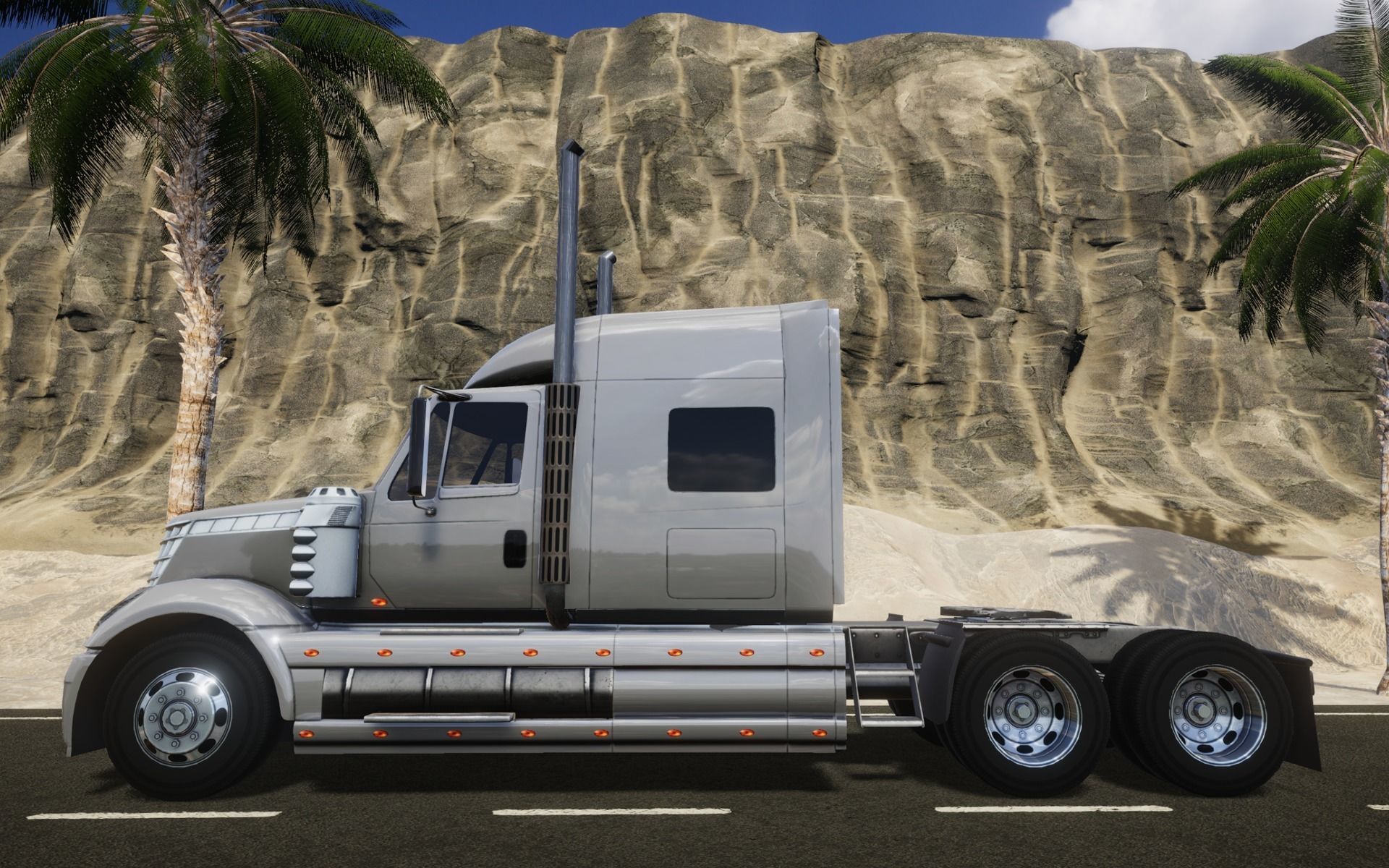 American Truck 2 and upgrades - Mobile Asset Low-poly 3D model_16