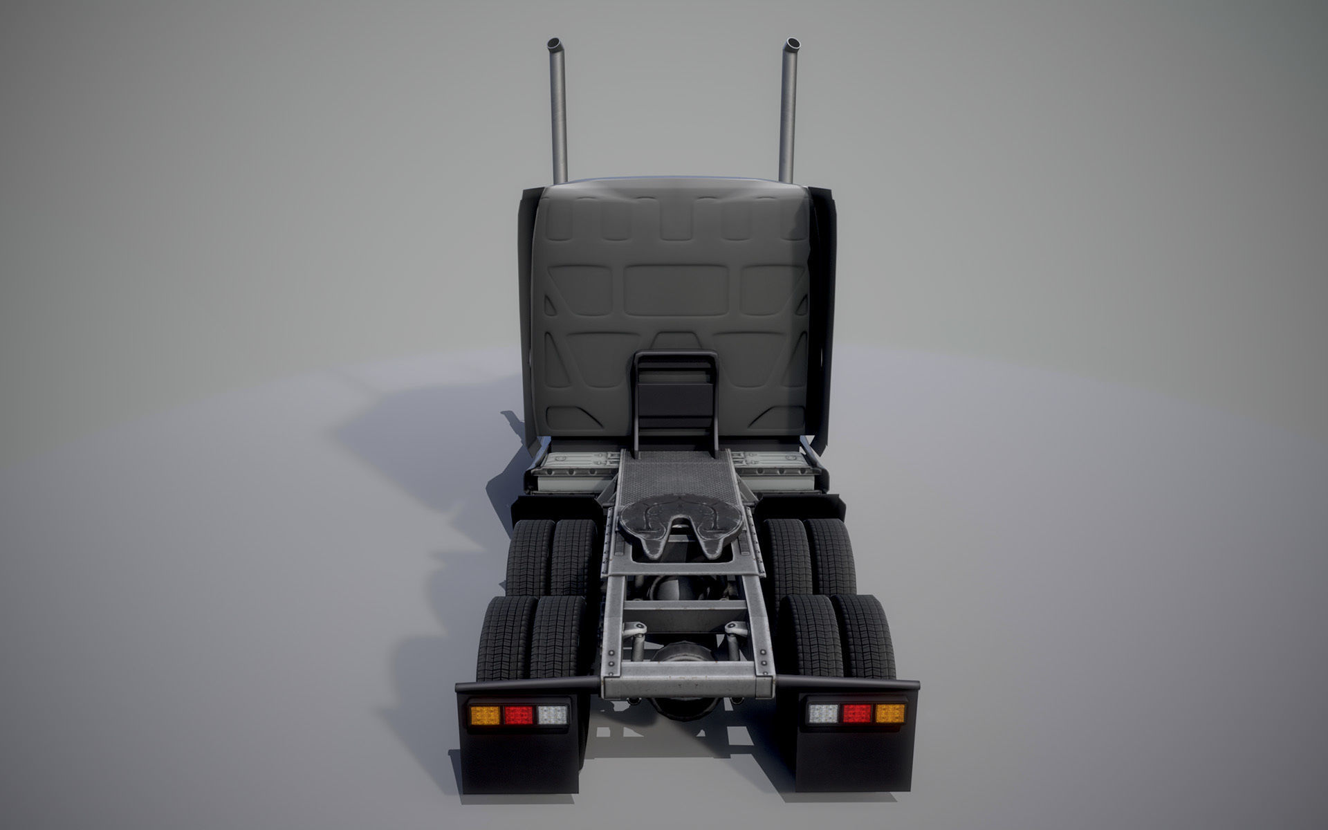 American Truck 2 and upgrades - Mobile Asset Low-poly 3D model_5