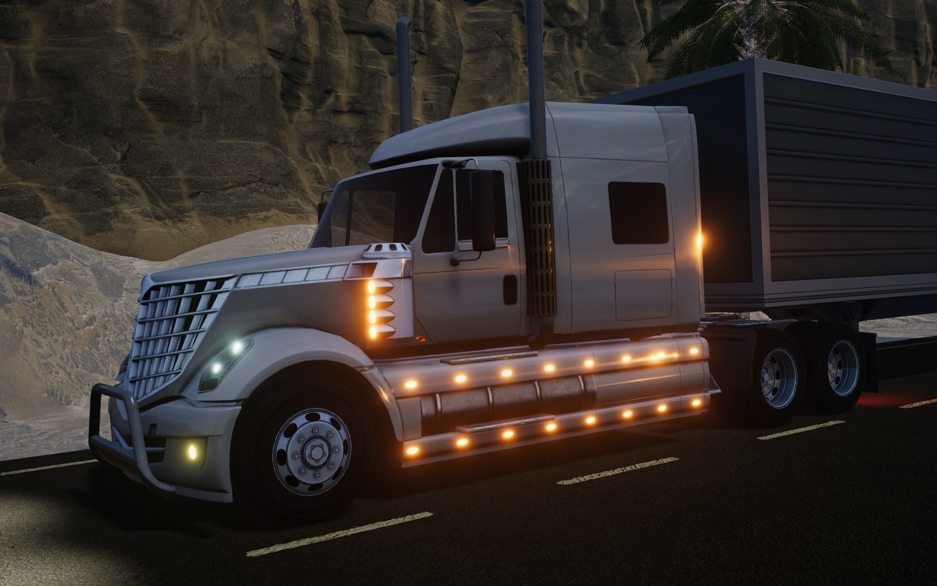 American Truck 2 and upgrades - Mobile Asset Low-poly 3D model_19