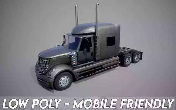 American Truck 2 and upgrades - Mobile Asset Low-poly 3D model American Truck 2 and upgrades - Mobile Asset Low-poly 3D model