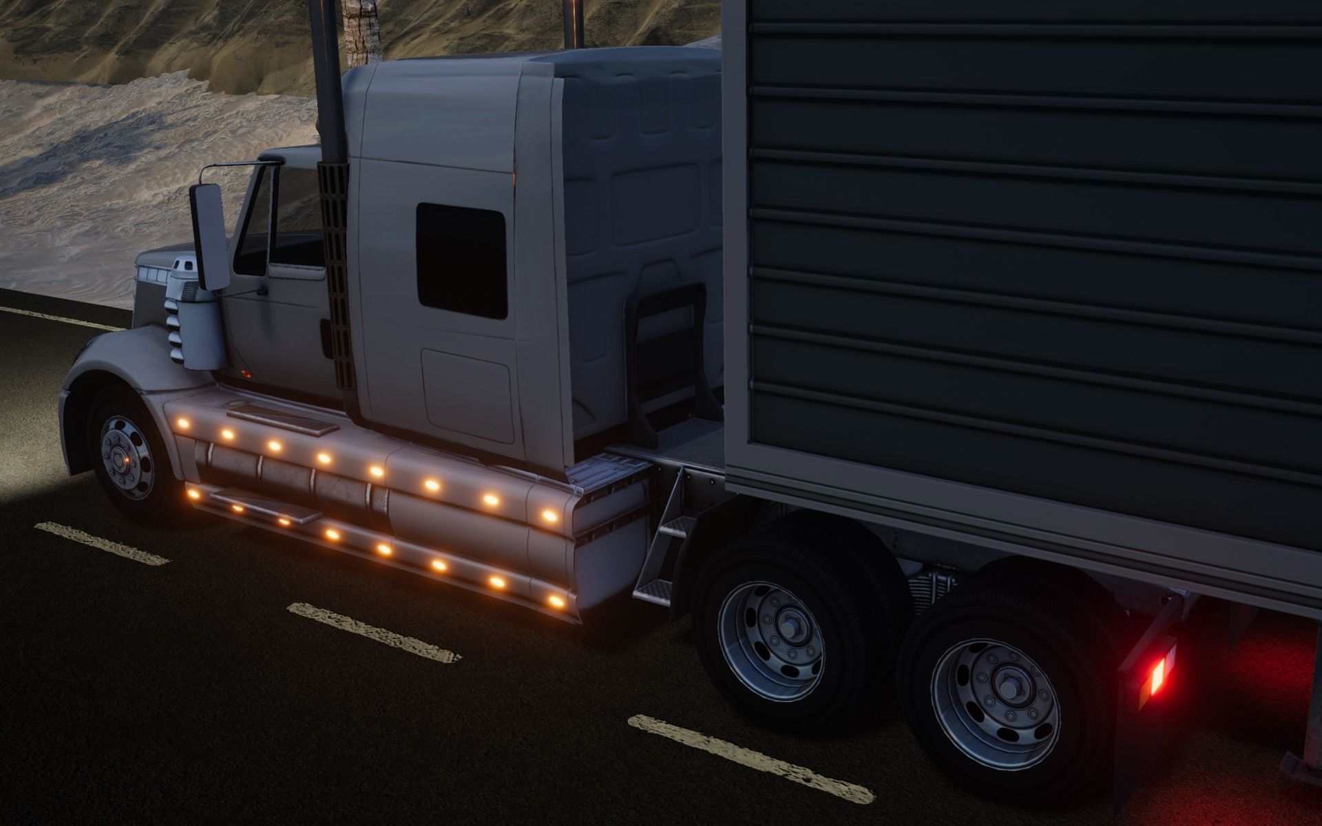 American Truck 2 and upgrades - Mobile Asset Low-poly 3D model_17