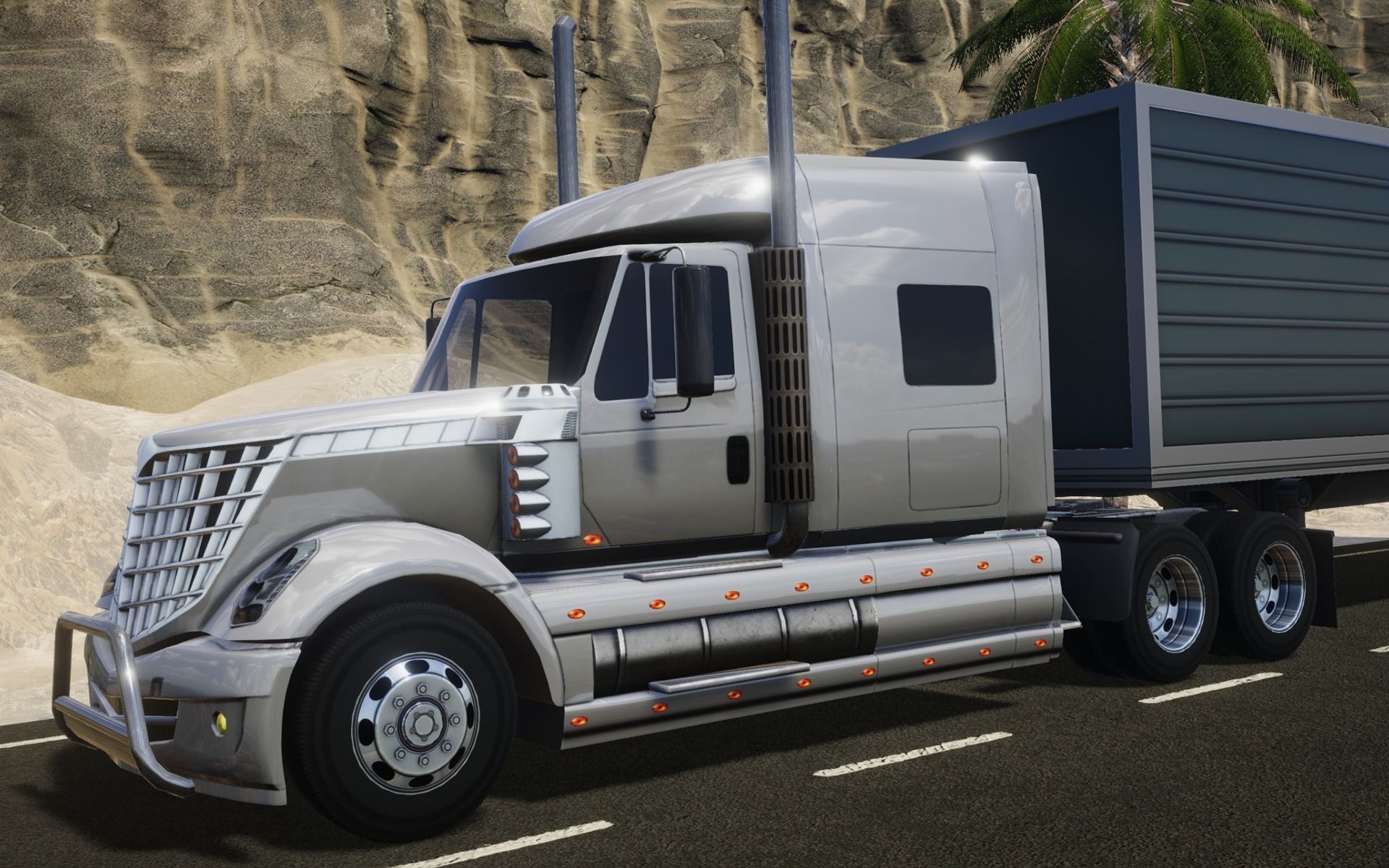 American Truck 2 and upgrades - Mobile Asset Low-poly 3D model_11