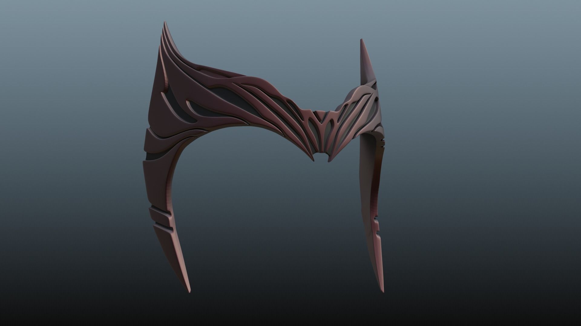 Scarlet Witch tiara 3D print model_3