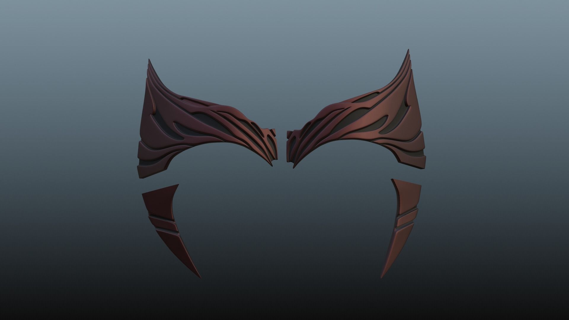 Scarlet Witch tiara 3D print model_6