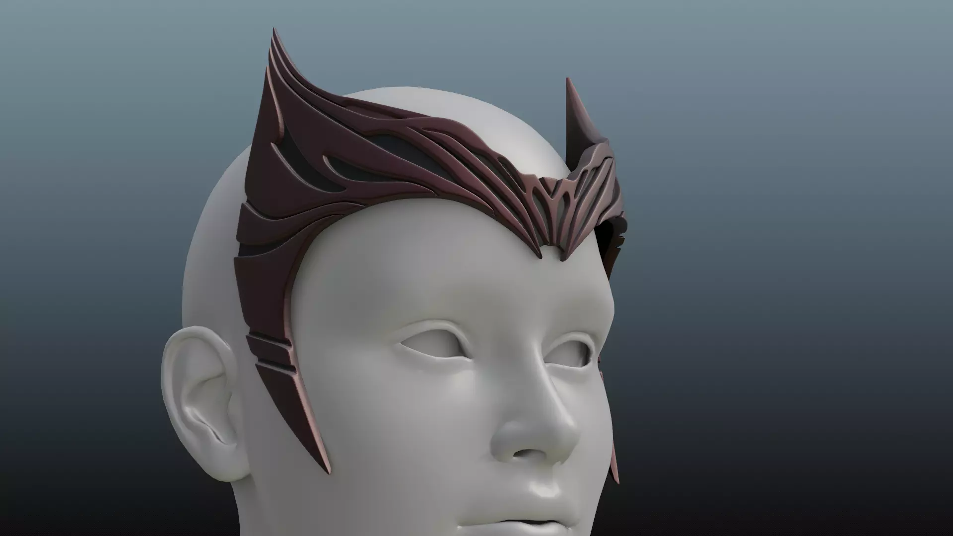 Scarlet Witch tiara 3D print model_0