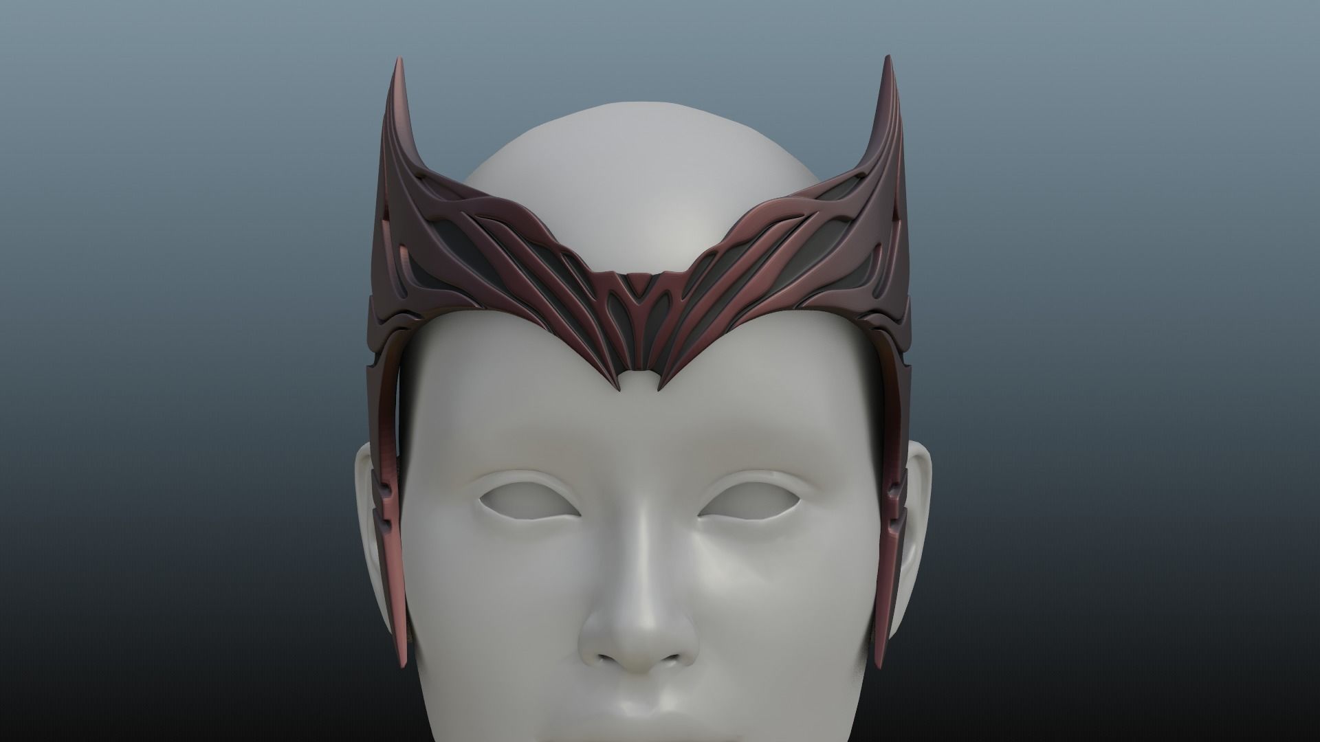 Scarlet Witch tiara 3D print model_1