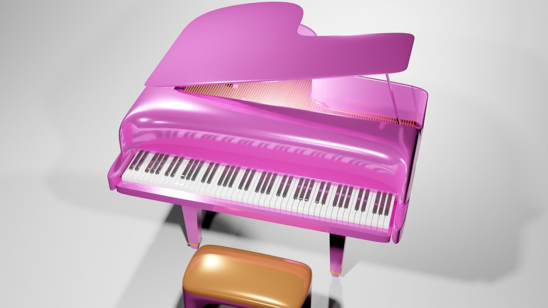 Paino Blender 3D 3D model_3