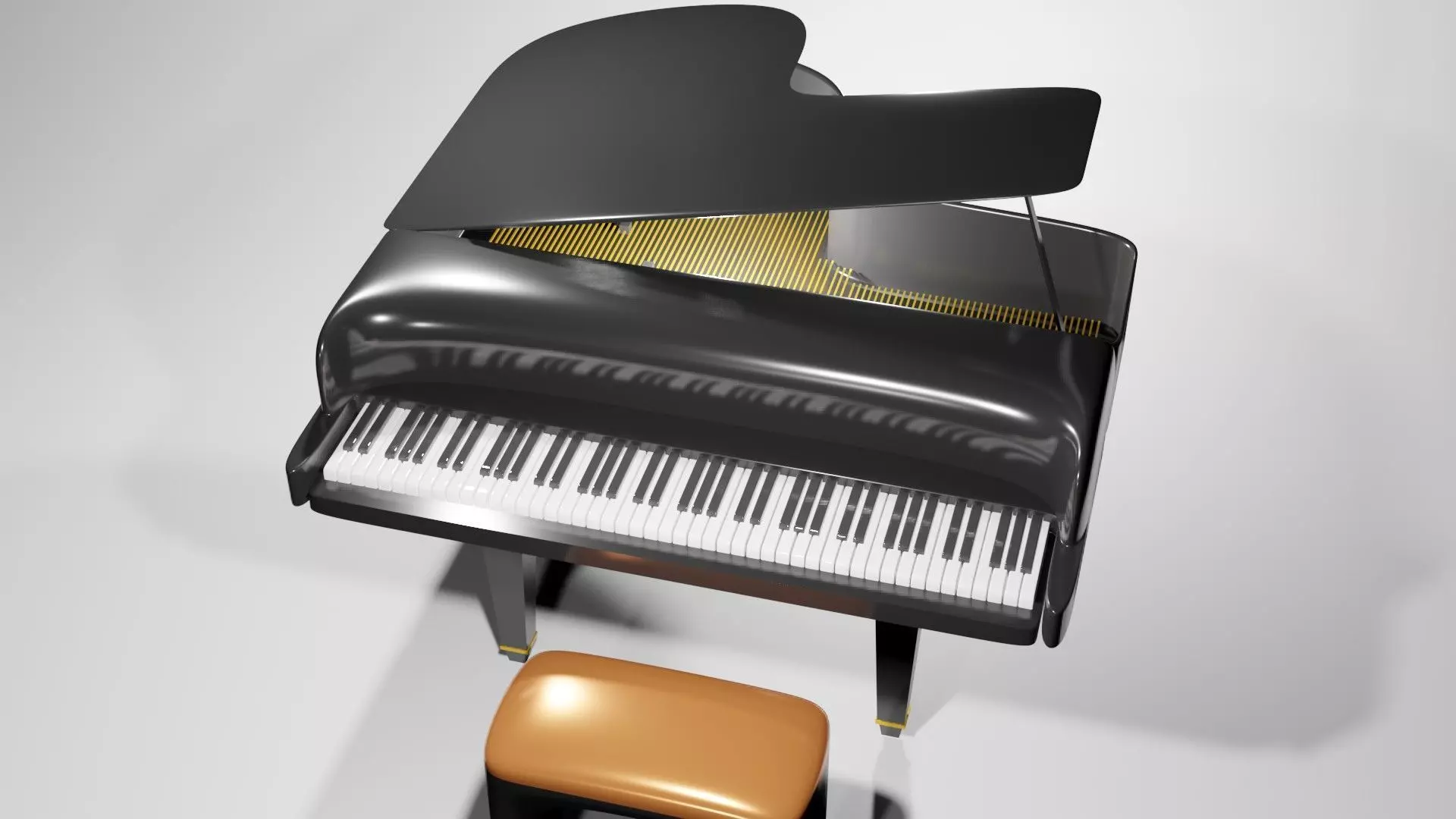 Paino Blender 3D 3D model_0