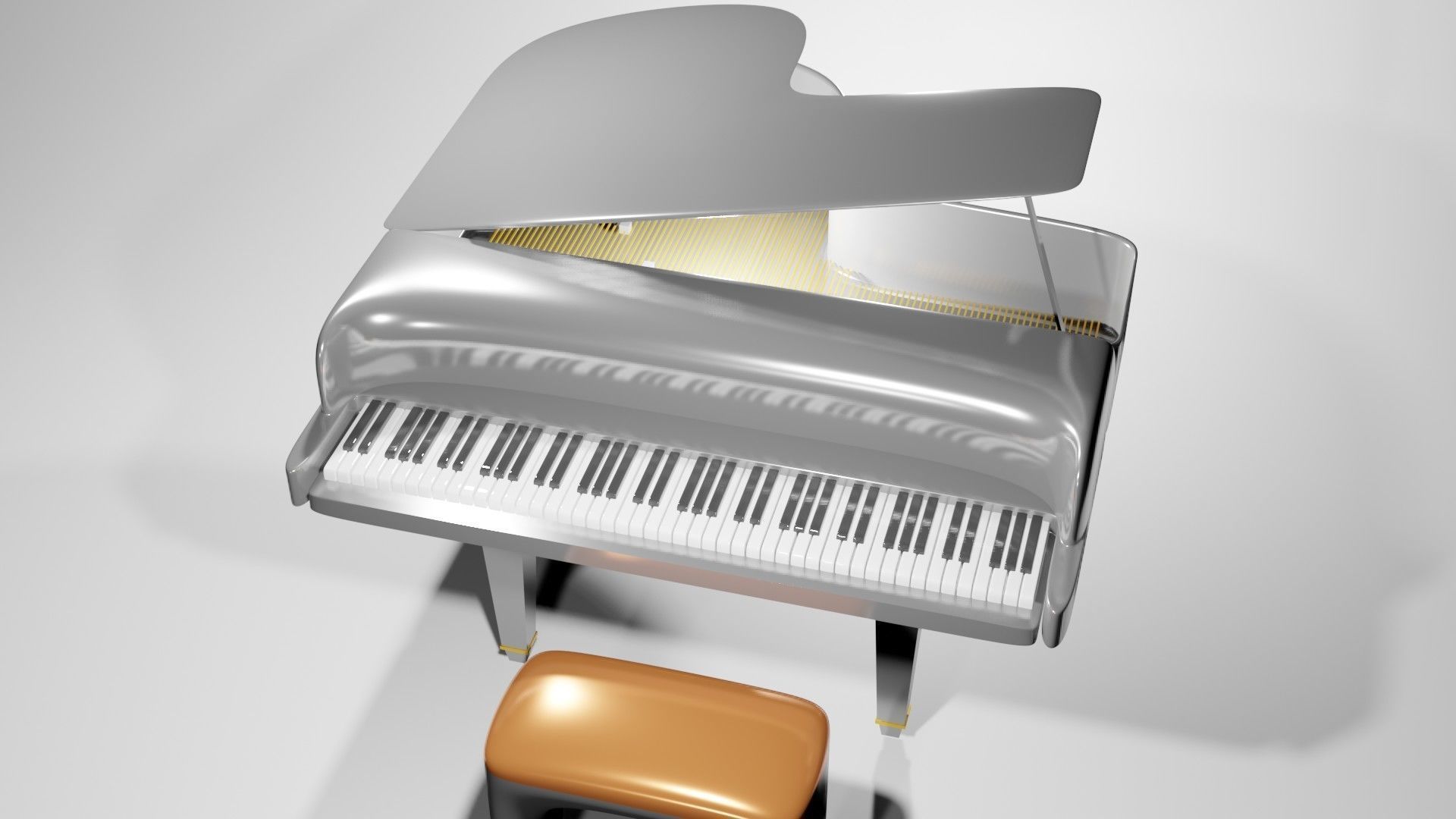 Paino Blender 3D 3D model_1