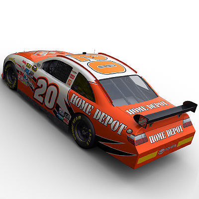 Nascar 2009 Joe Gibbs Racing Team Cars 3D model_14