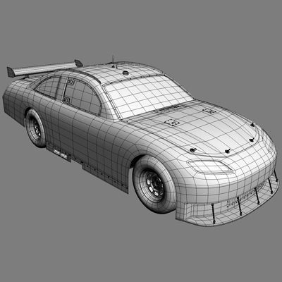 Nascar 2009 Joe Gibbs Racing Team Cars 3D model_19