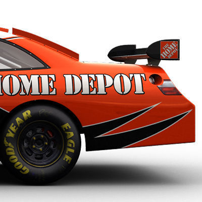 Nascar 2009 Joe Gibbs Racing Team Cars 3D model_12