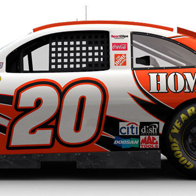 Nascar 2009 Joe Gibbs Racing Team Cars 3D model_11