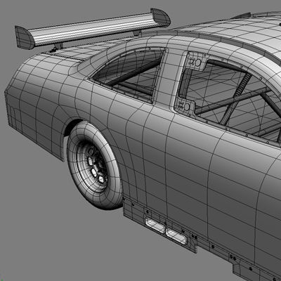 Nascar 2009 Joe Gibbs Racing Team Cars 3D model_21