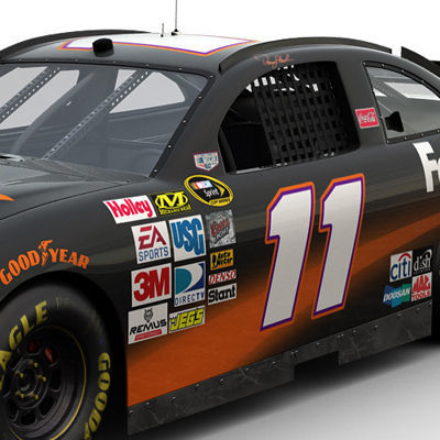 Nascar 2009 Joe Gibbs Racing Team Cars 3D model_5
