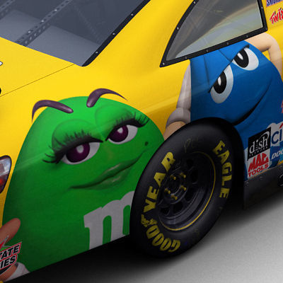 Nascar 2009 Joe Gibbs Racing Team Cars 3D model_8