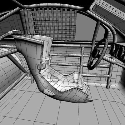 Nascar 2009 Joe Gibbs Racing Team Cars 3D model_25