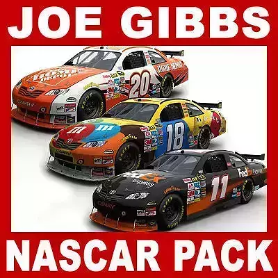 Nascar 2009 Joe Gibbs Racing Team Cars 3D model