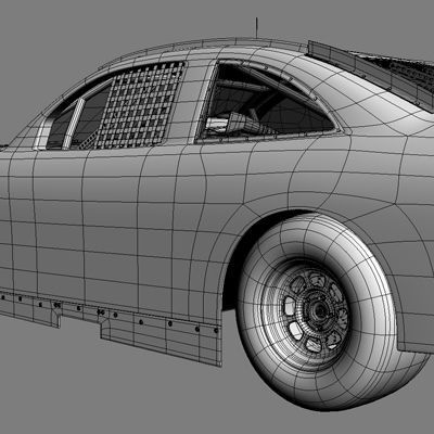 Nascar 2009 Joe Gibbs Racing Team Cars 3D model_23