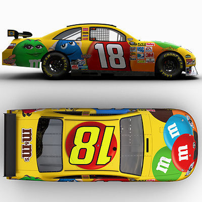 Nascar 2009 Joe Gibbs Racing Team Cars 3D model_18