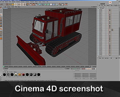 Snowplow Snowplough 3D model_18