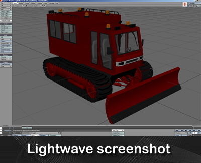Snowplow Snowplough 3D model_20