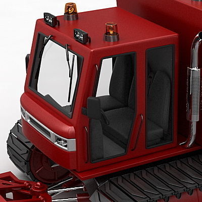 Snowplow Snowplough 3D model_4